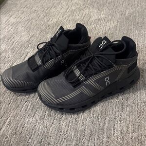 On Running Black Athletic Shoes